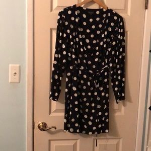 Topshop polka dot wrap dress